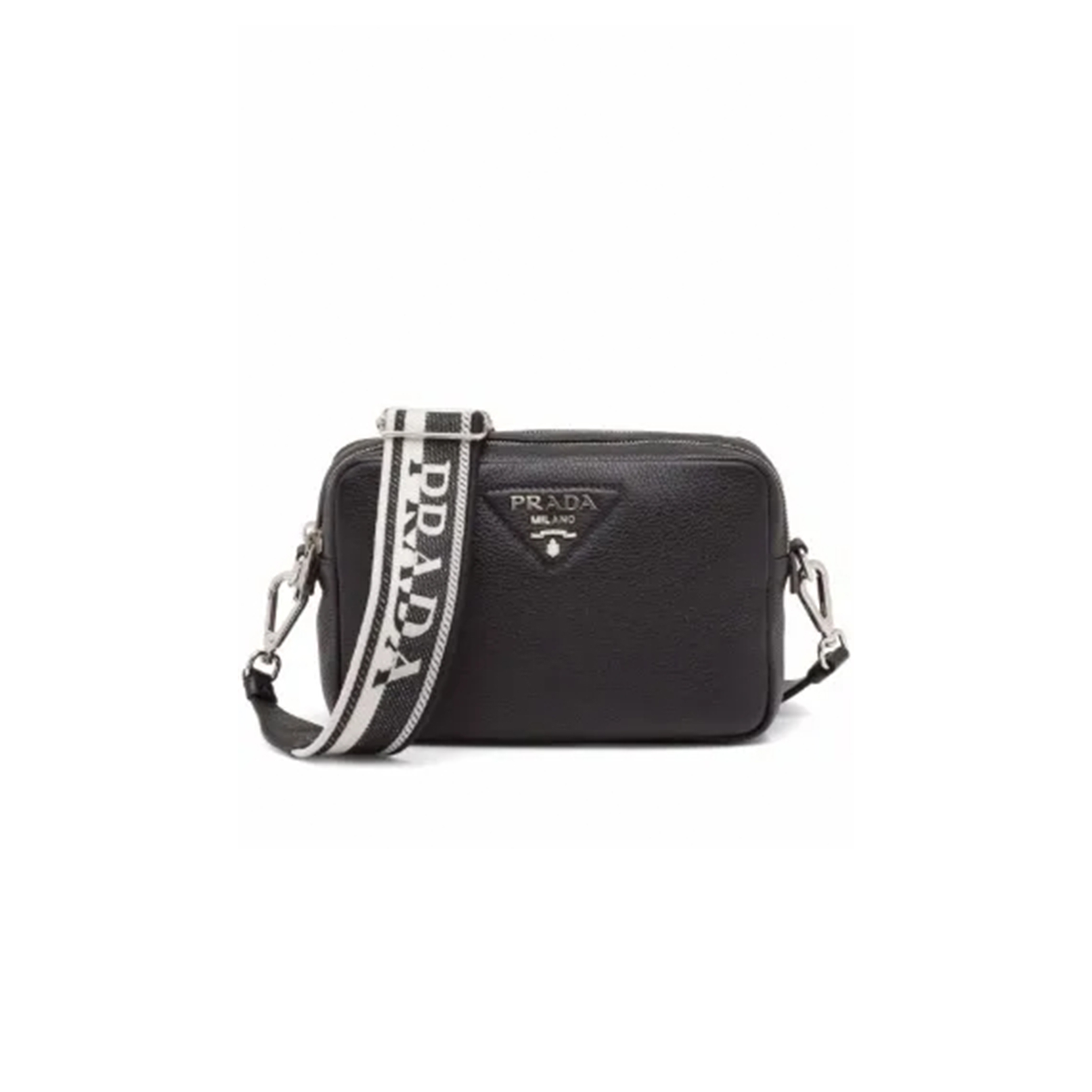 PRADA FLOU LEATHER SHOULDER BAG 1BH082 (22*14*8cm) 